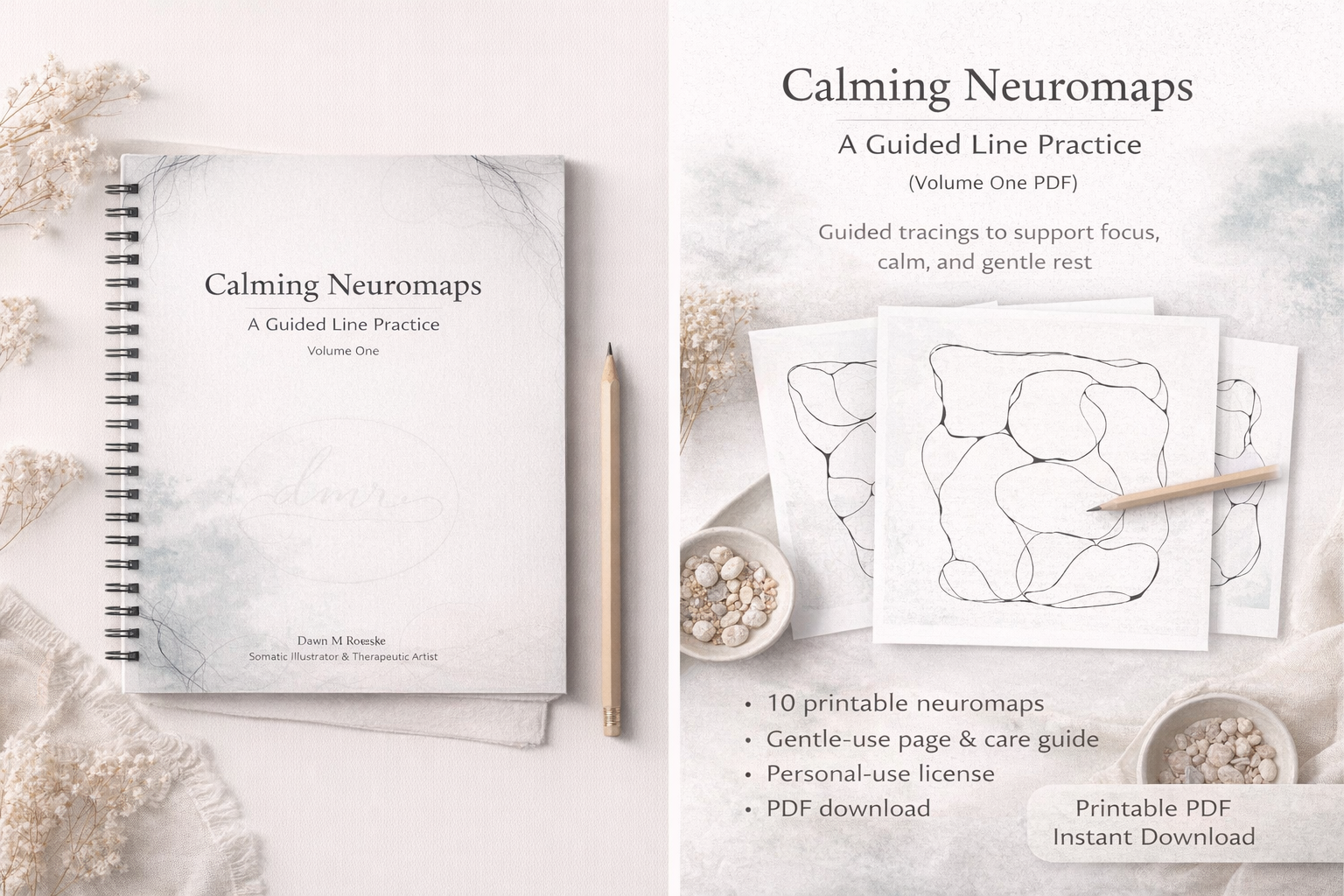 Calming Neuromaps – A Guided Line Practice (Volume One)