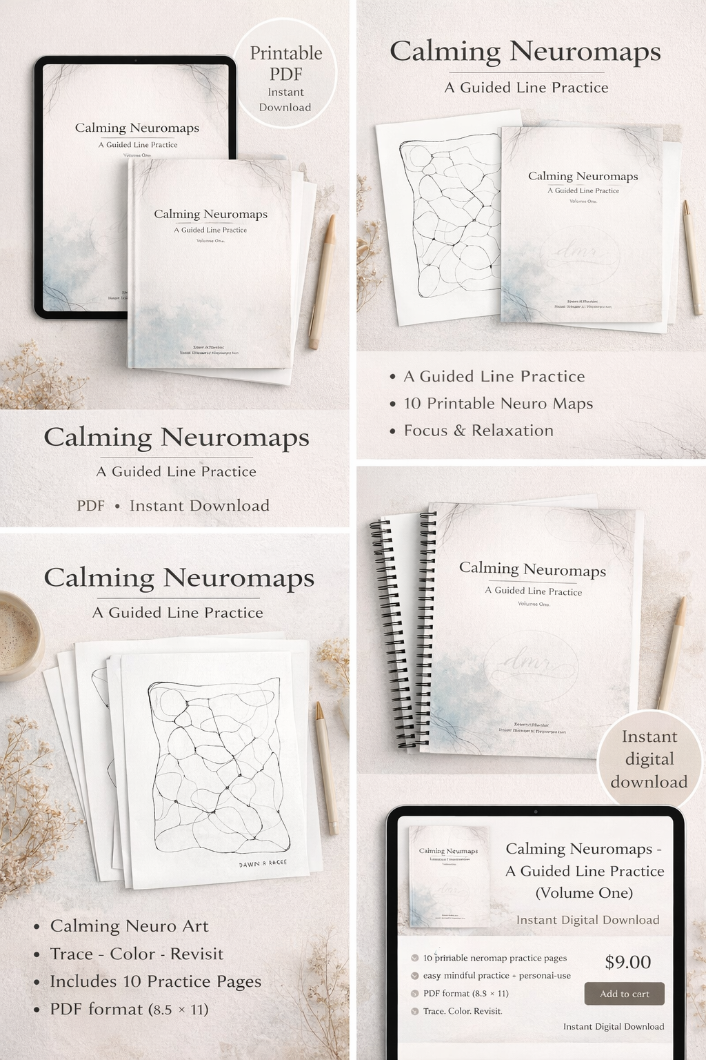 Calming Neuromaps – A Guided Line Practice (Volume One)